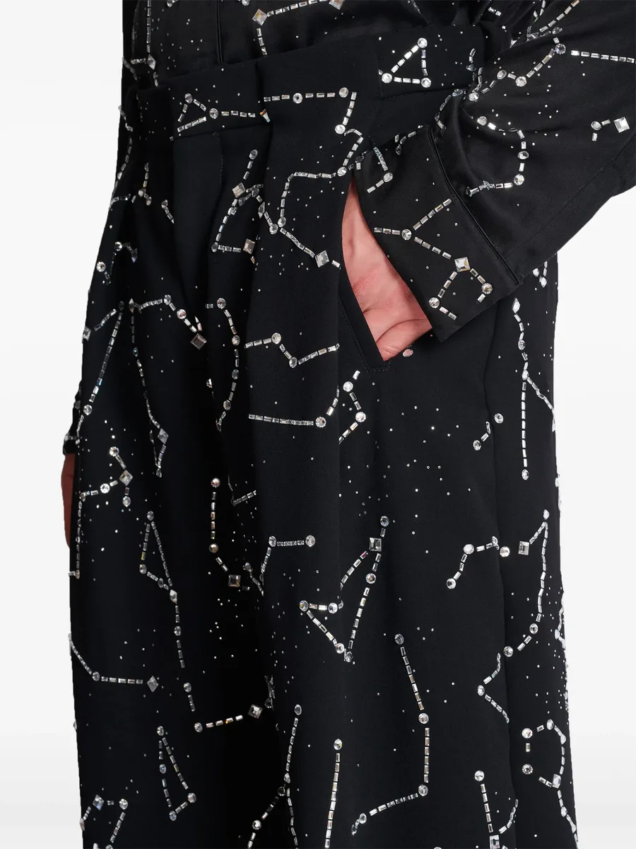 constellation embroidered trousers 14