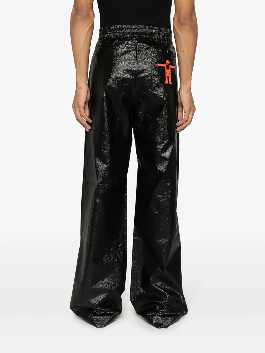 embroidered-logo trousers 7