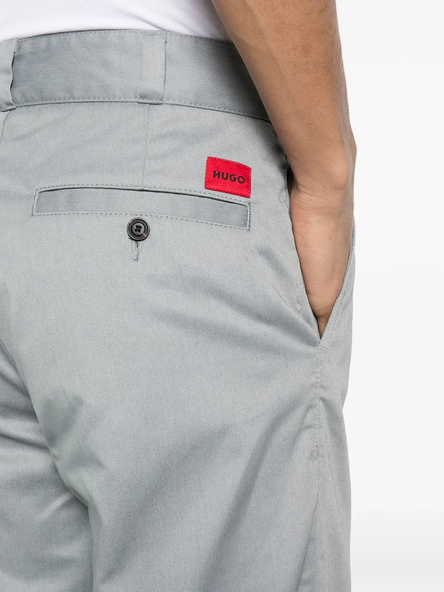 pressed-crease straight-leg trousers 9