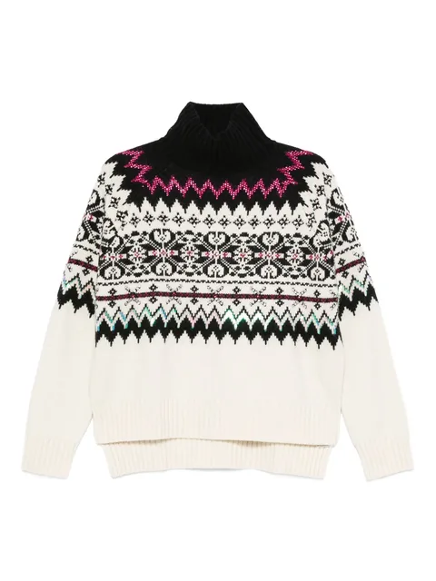fair isle-knit jumper