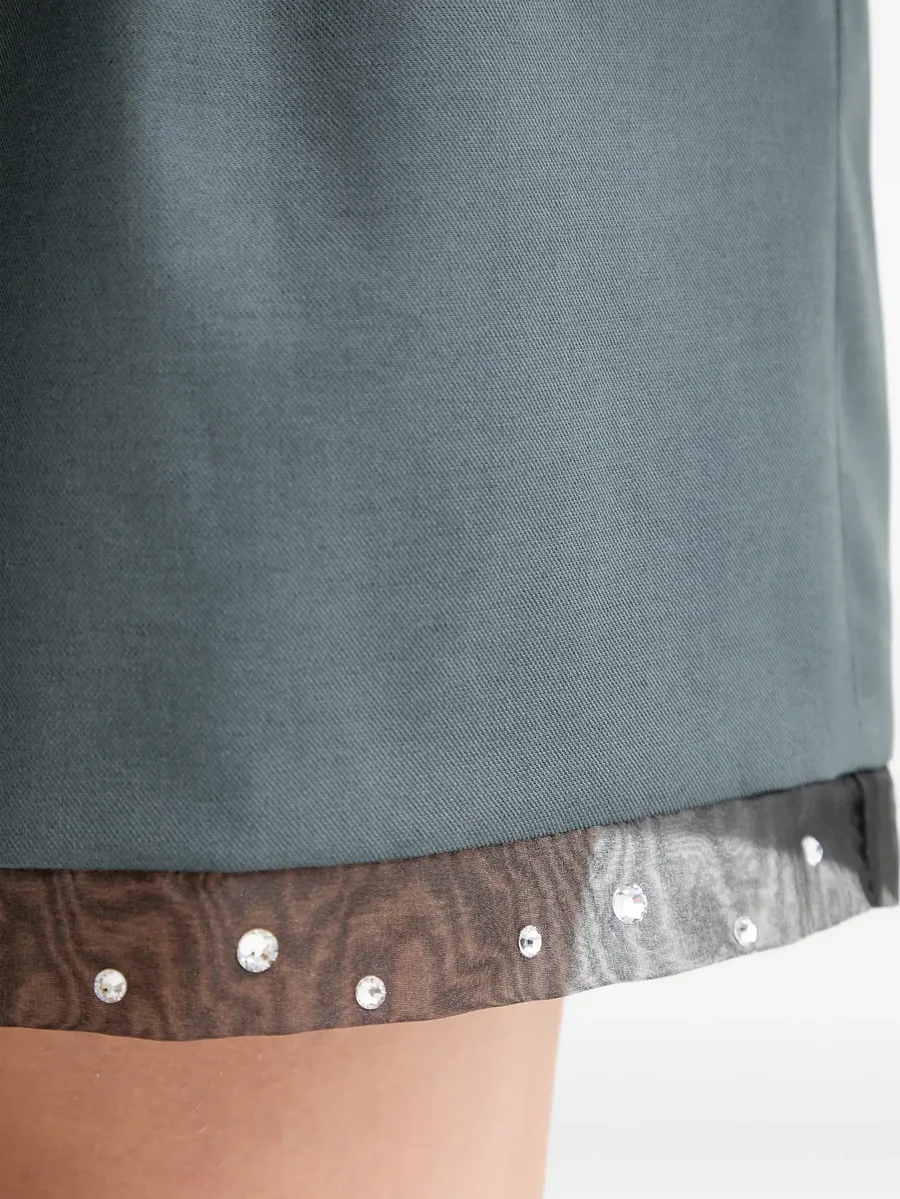 Solenna pleated embellished shorts 7