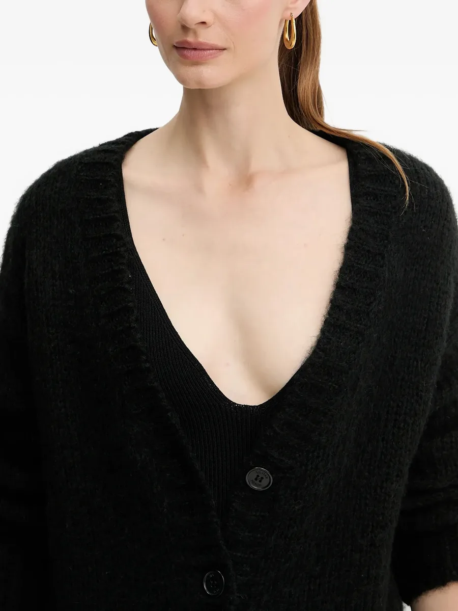 buttoned-front cardigan 10