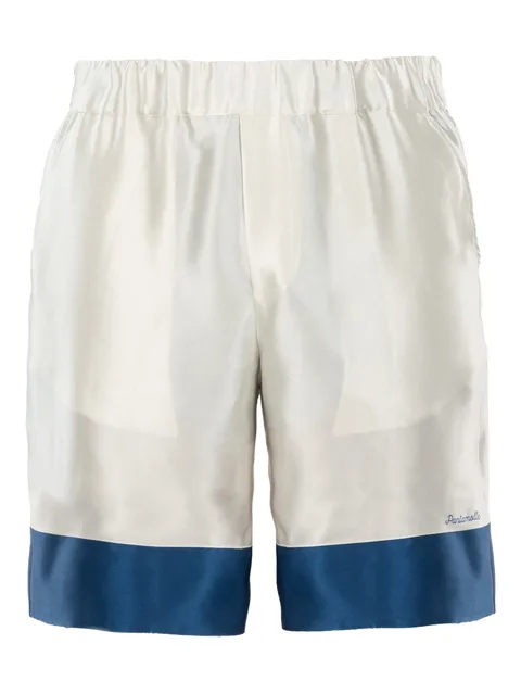 silk-satin shorts
