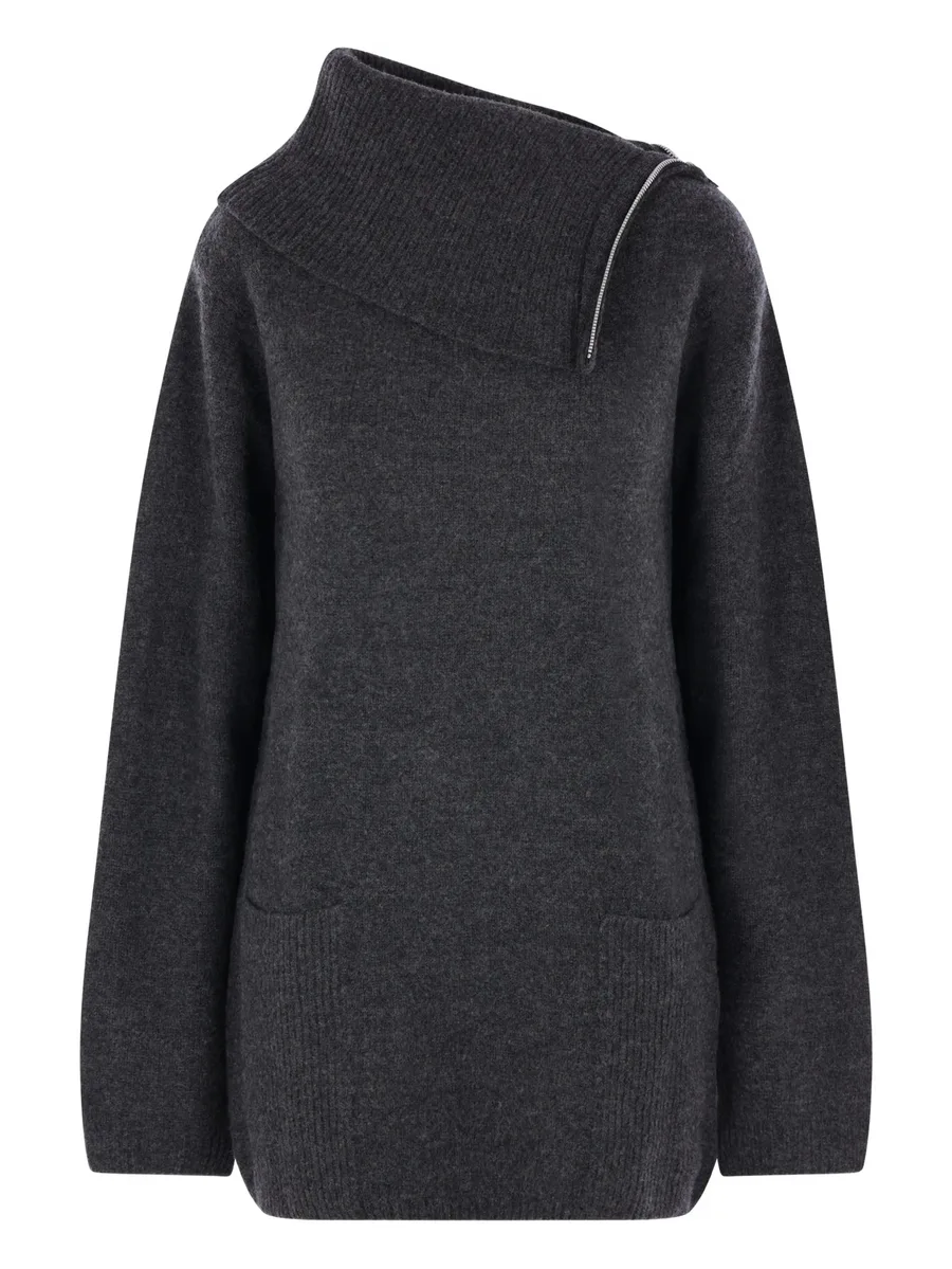 zip-detail sweater 2