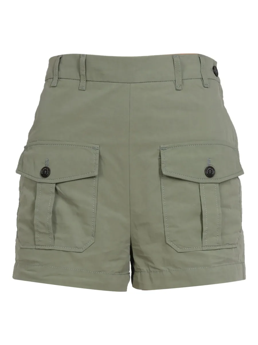 buttoned cargo-pockets shorts 2