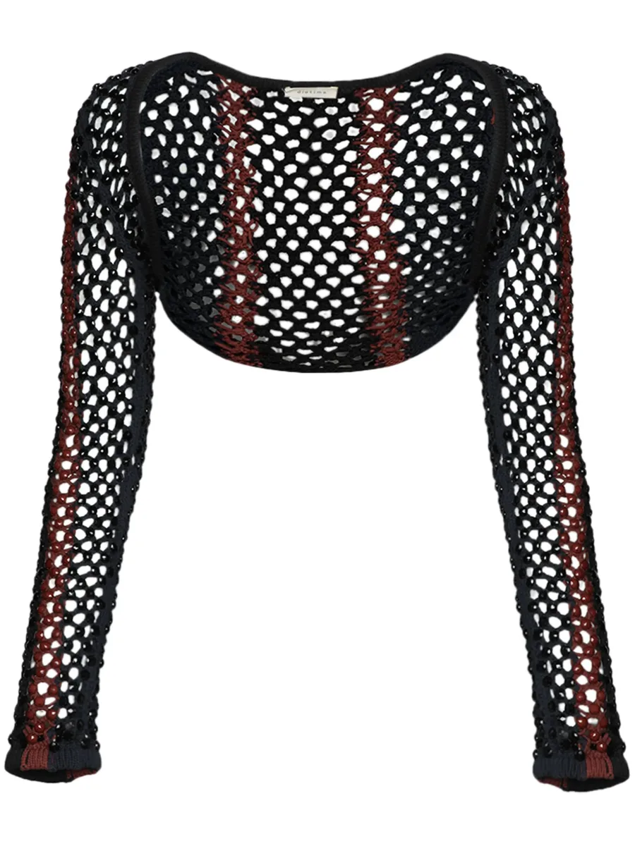 Gala crystal-embellished mesh shrug 2