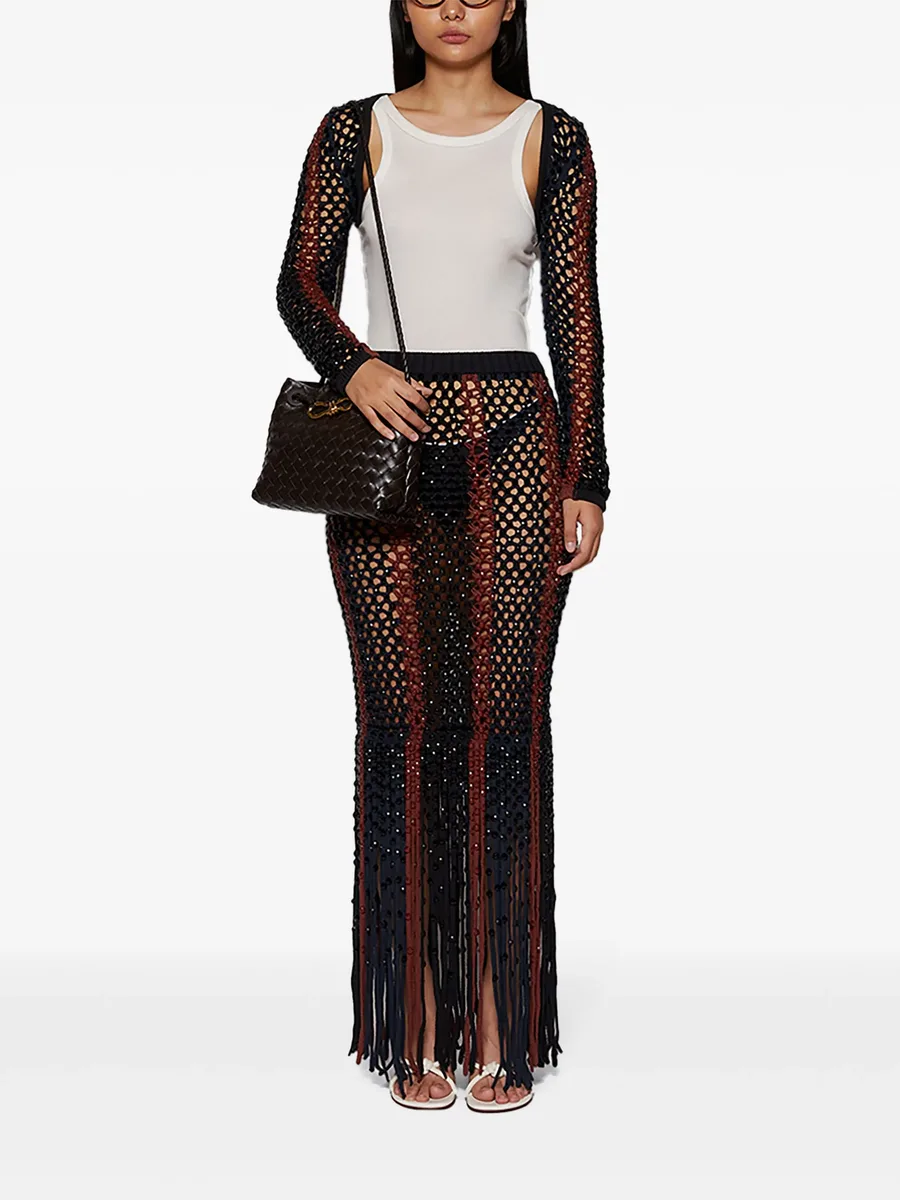 Gala crystal-embellished mesh shrug 3
