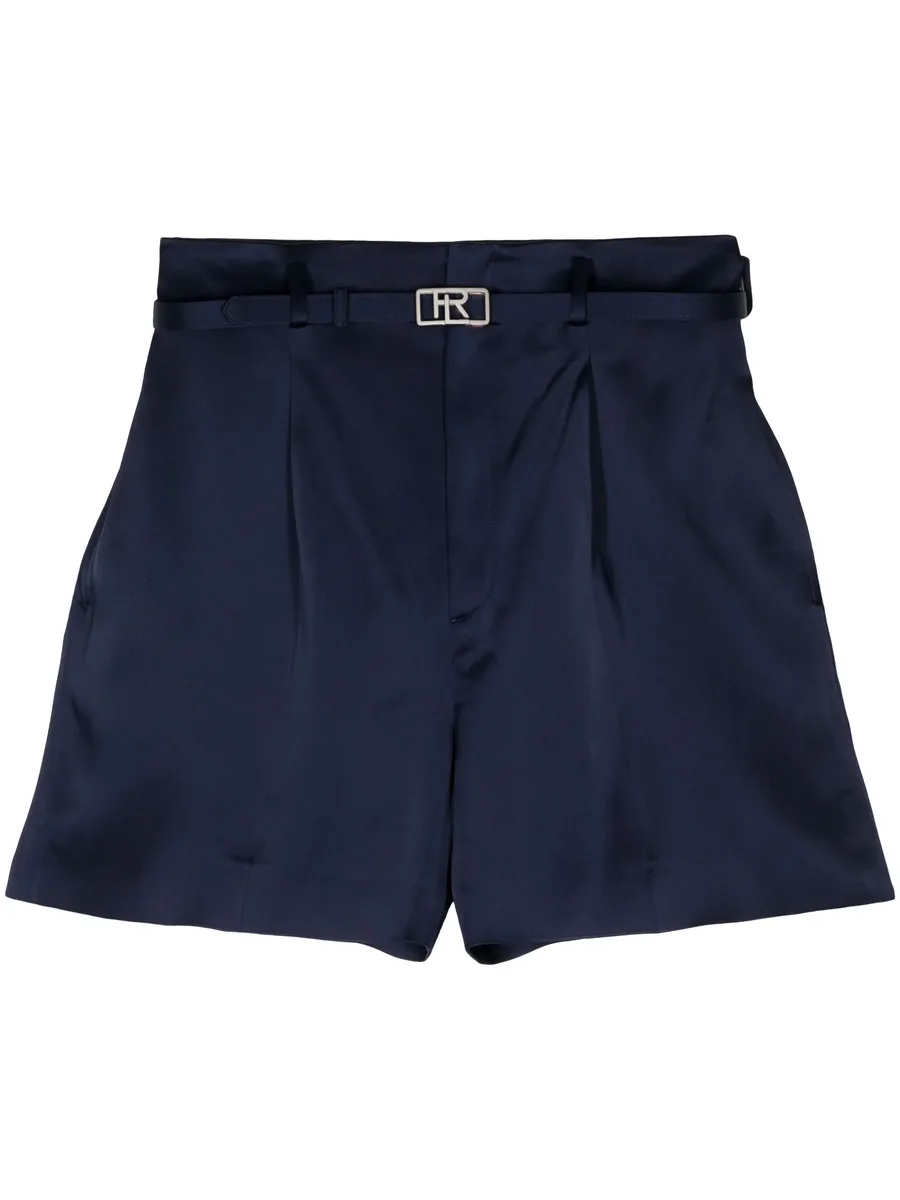 belted satin shorts 2