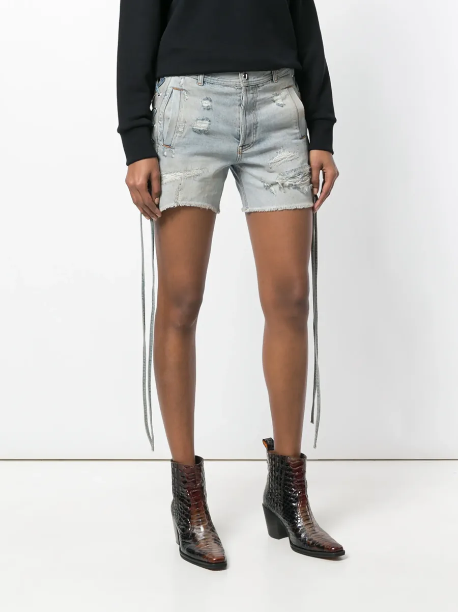 distressed denim shorts 6