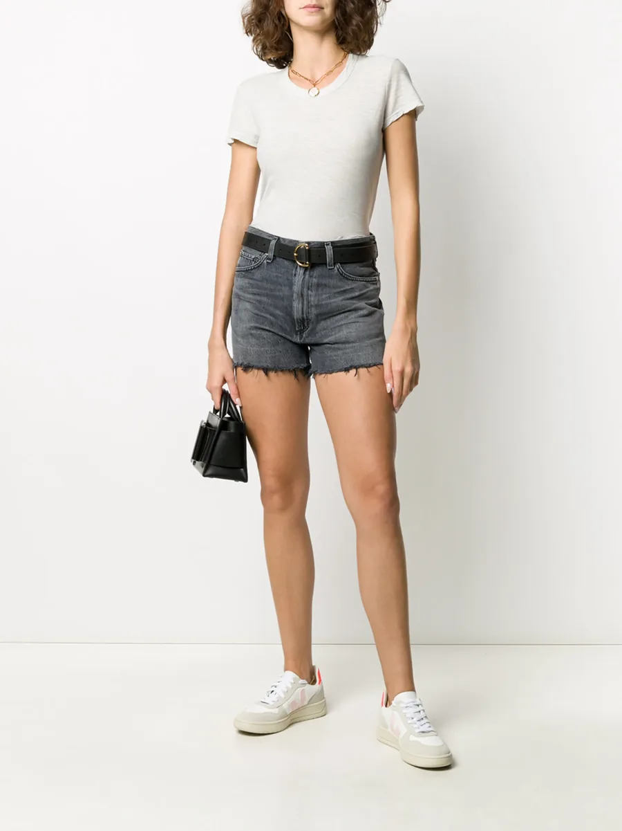 Kristen organic cotton denim shorts 4