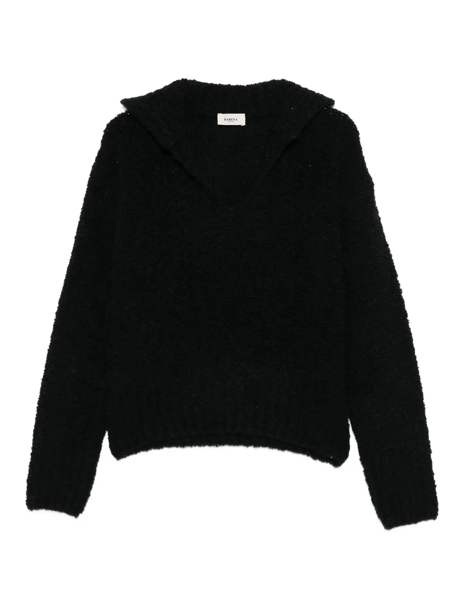long-sleeve textured sweater 2