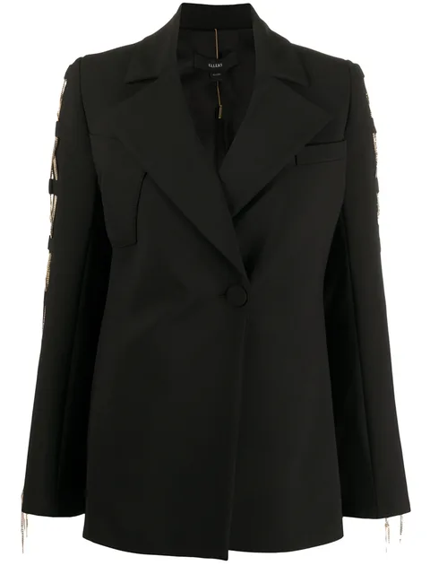 chain detail coat