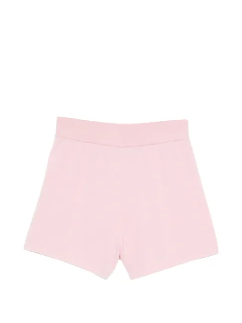 elasticated-waist shorts