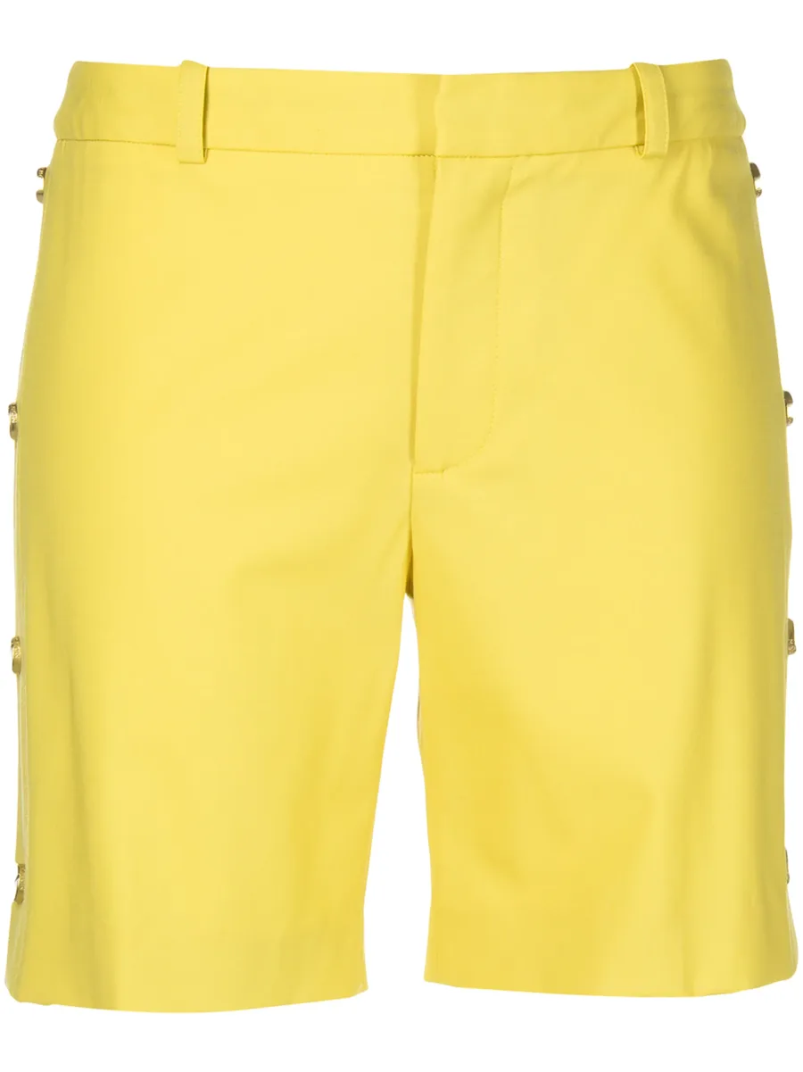 side-button tailored shorts 1
