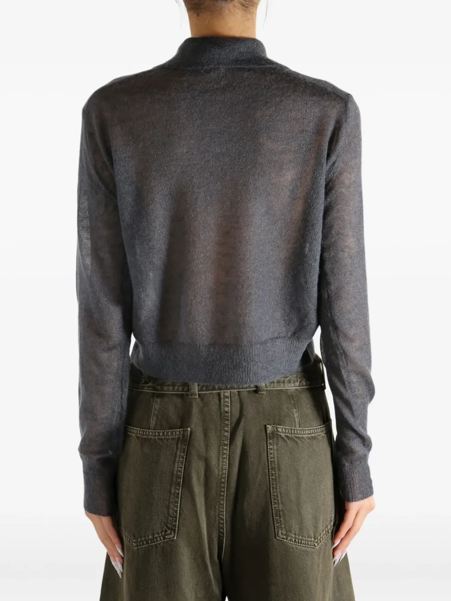buttoned collared cardigan 8