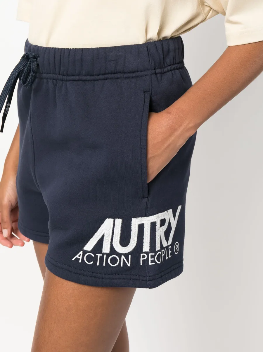 logo-print cotton short shorts 10