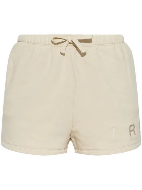 embroidered-logo cotton shorts