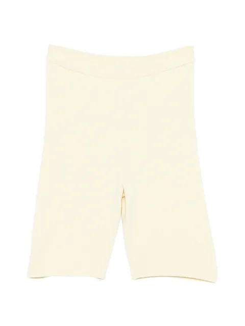 elasticated-waist shorts
