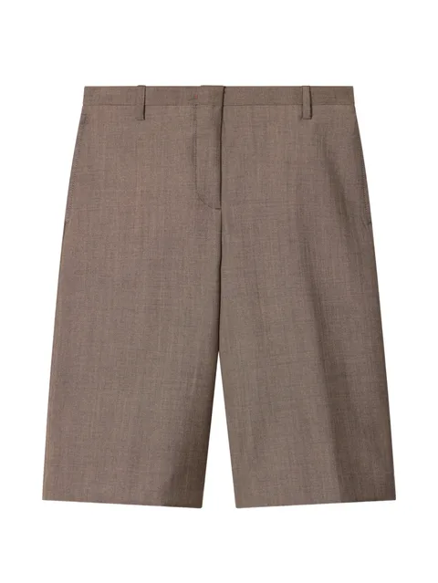 concealed-fastening tailored shorts