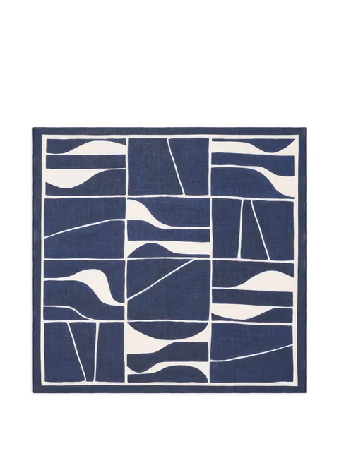 geometric printed square scarf