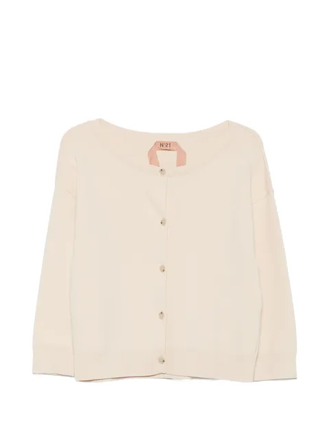 button-up knitted cardigan