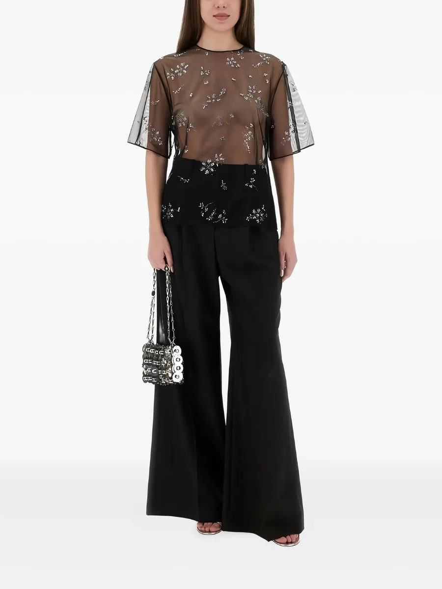 crystal-embellished sheer top 4