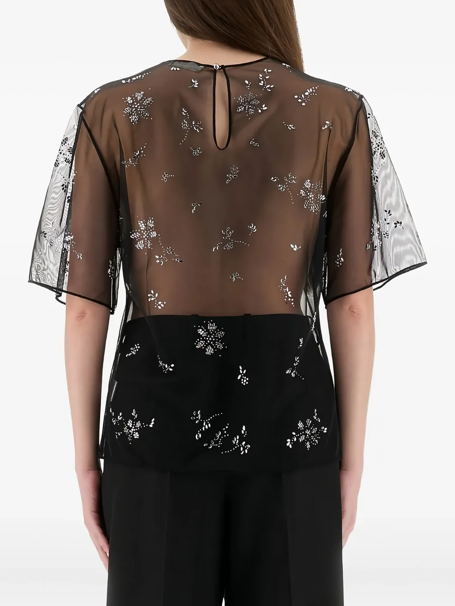 crystal-embellished sheer top 6