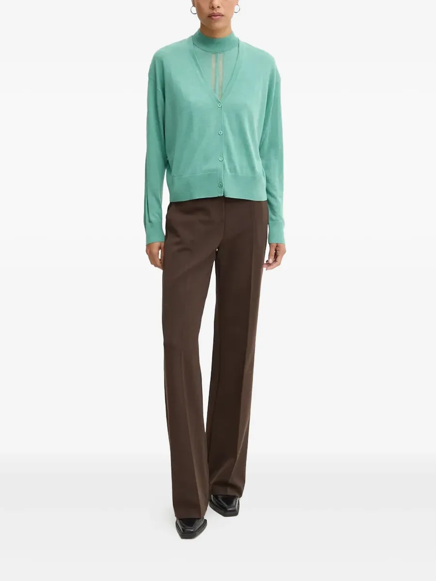 buttoned v-neck cardigan 4