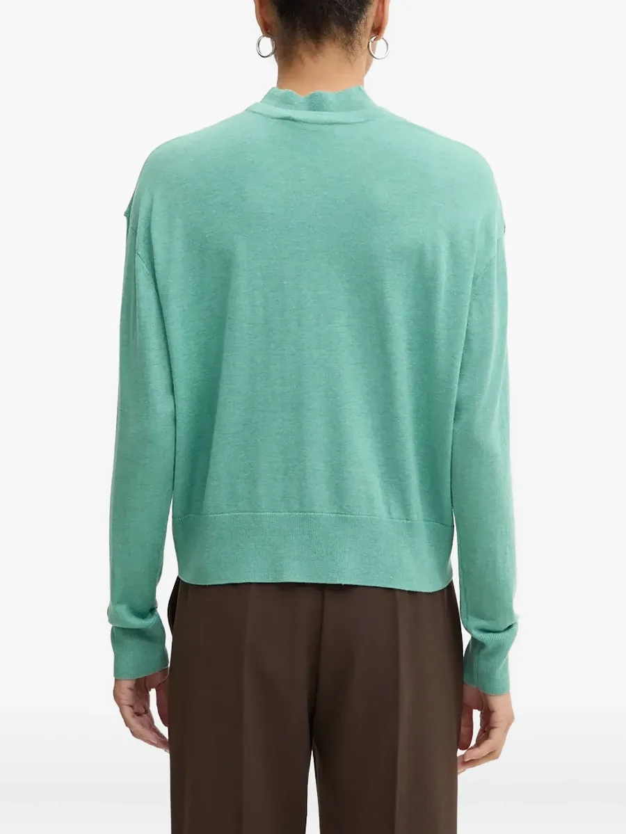 buttoned v-neck cardigan 9