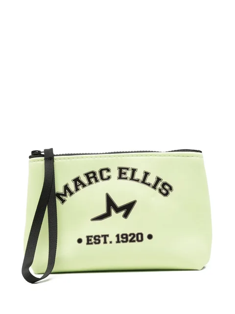 Buby logo-print clutch bag