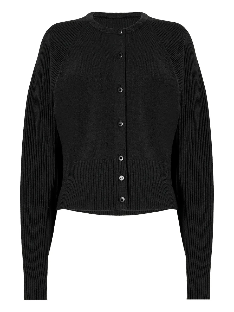 ribbed luxe cardigan 2