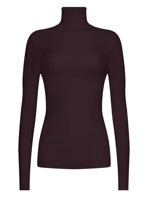 ribbed turtleneck sweater