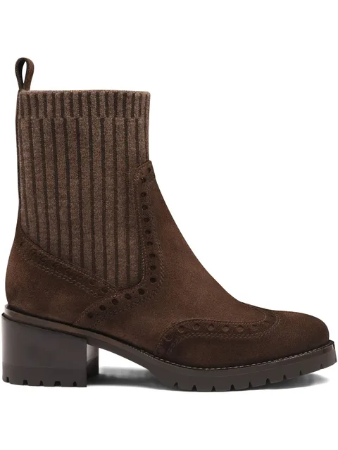 suede wingtip boots