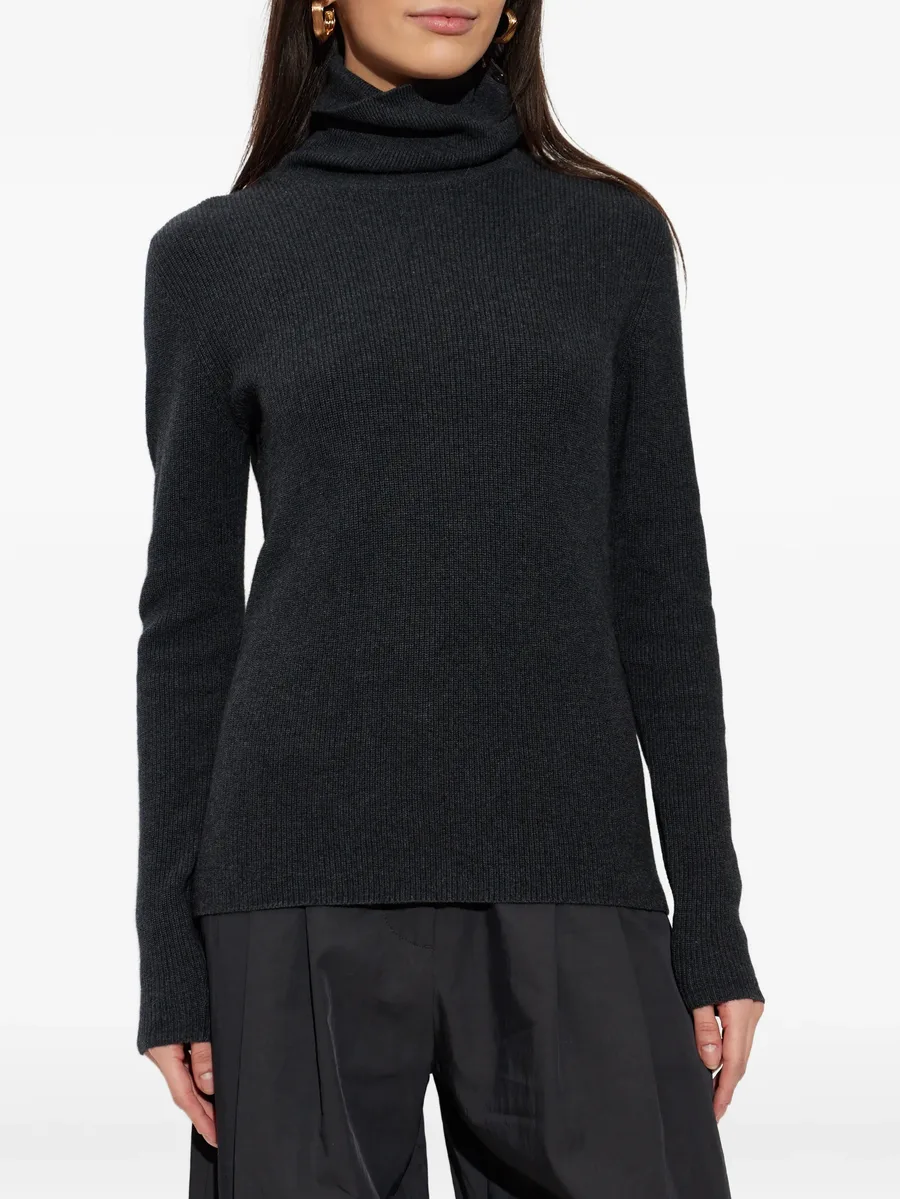 button roll-neck sweater 6