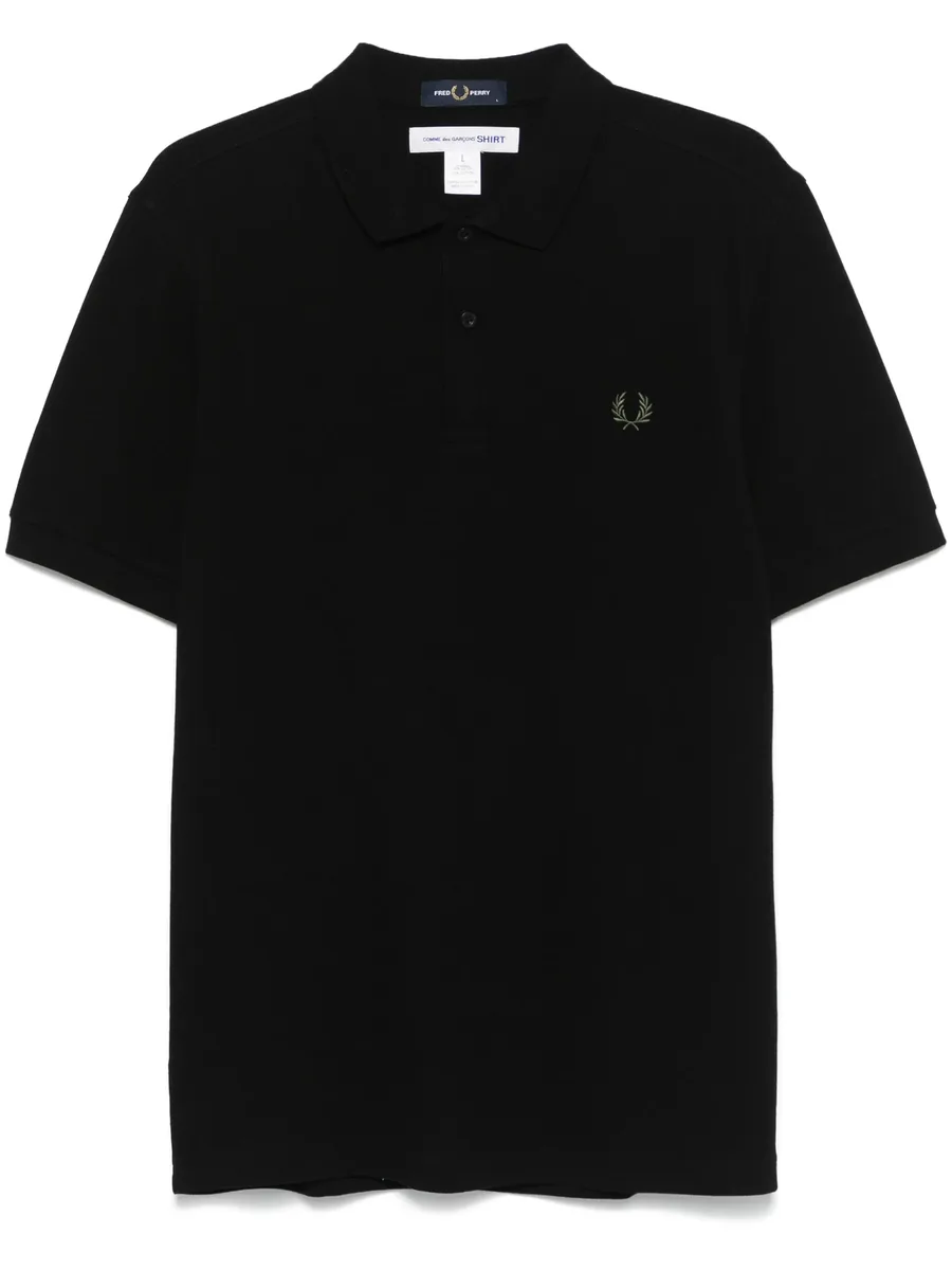 x Fred Perry slogan-print polo shirt 2