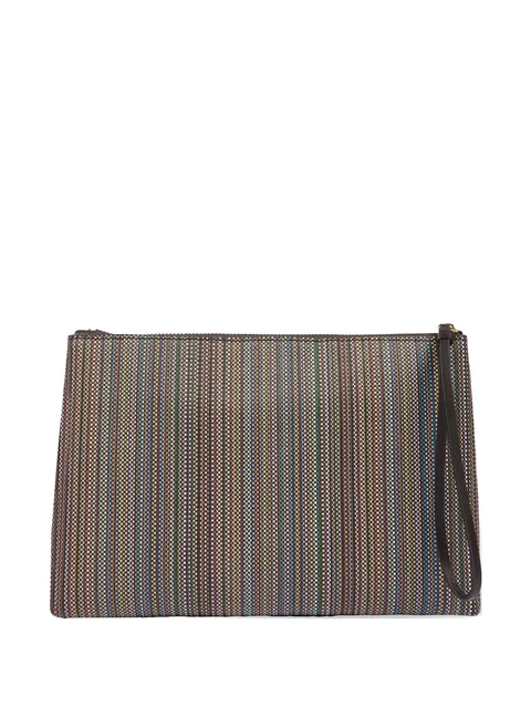 клатч Signature Stripe