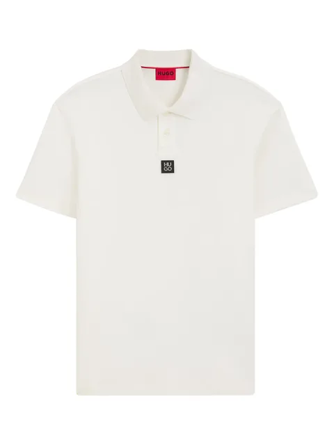 рубашка поло с нашивкой-логотипом