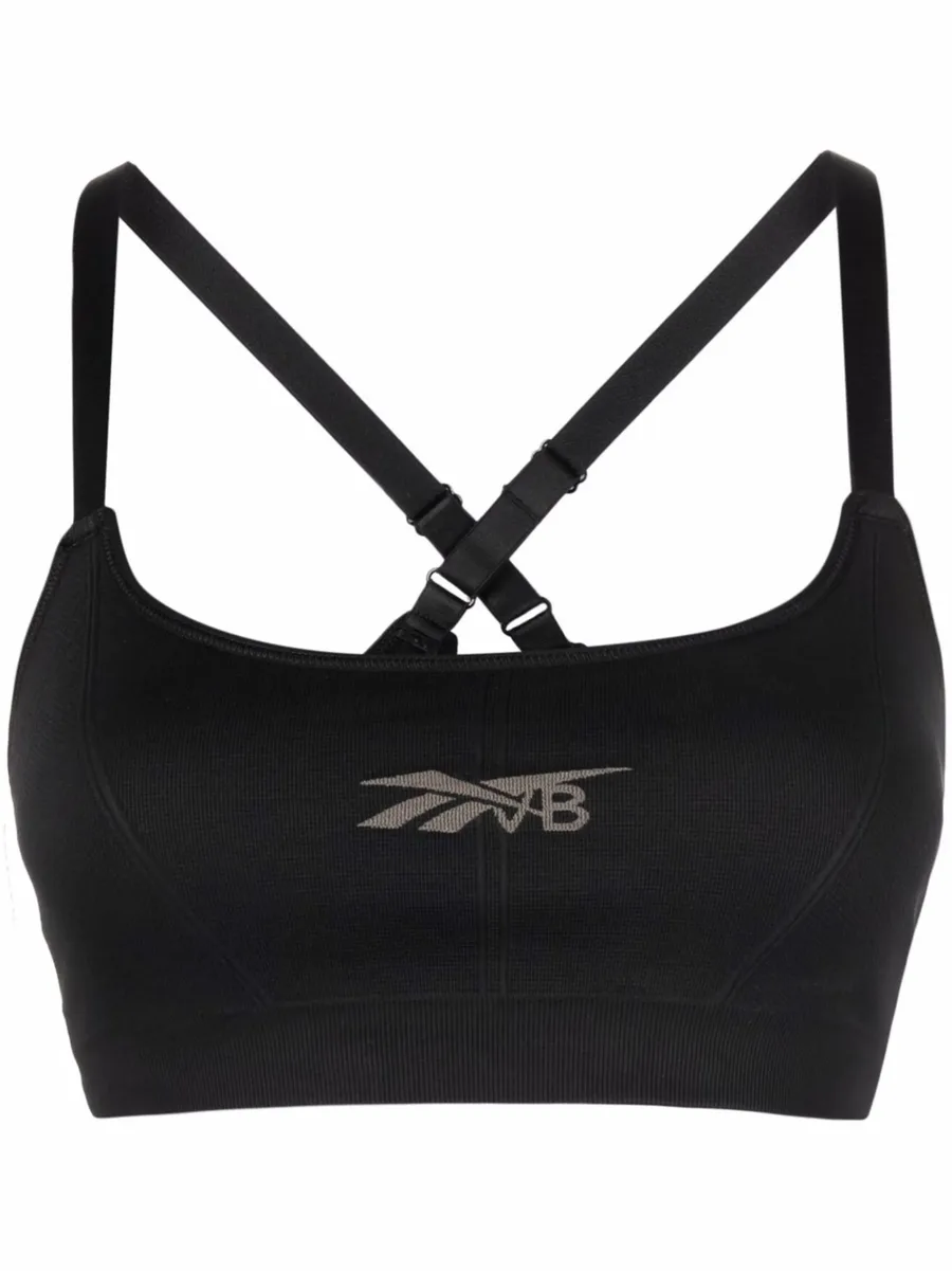 logo-print sports bra 1