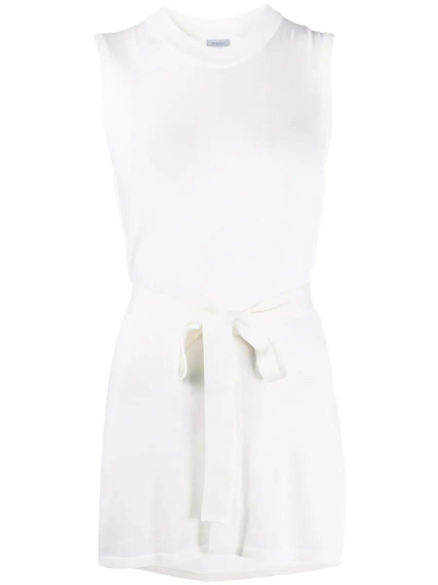 belted knitted tunic 1
