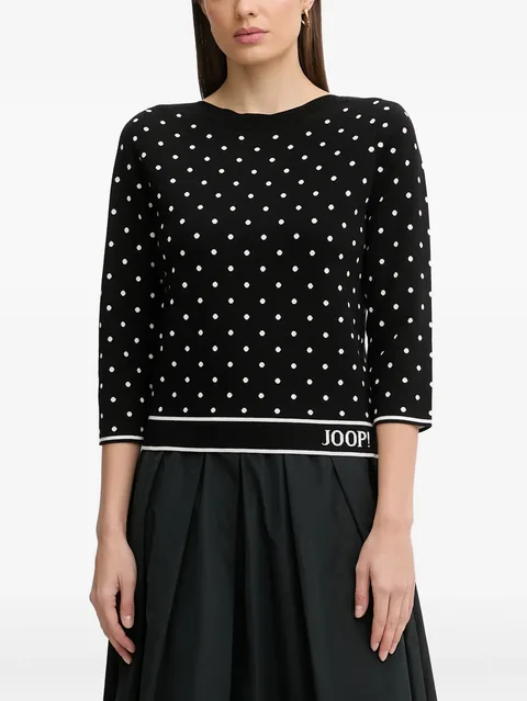 Konstantina polka-dot print sweater