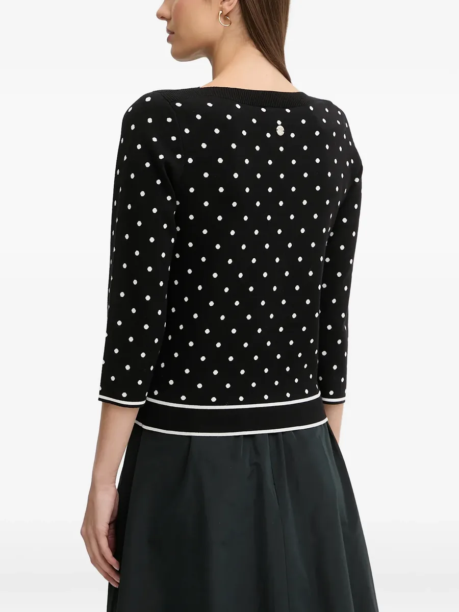 Konstantina polka-dot print sweater 6