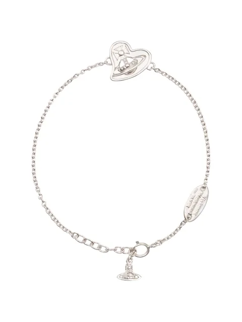 Faye logo-charm bracelet