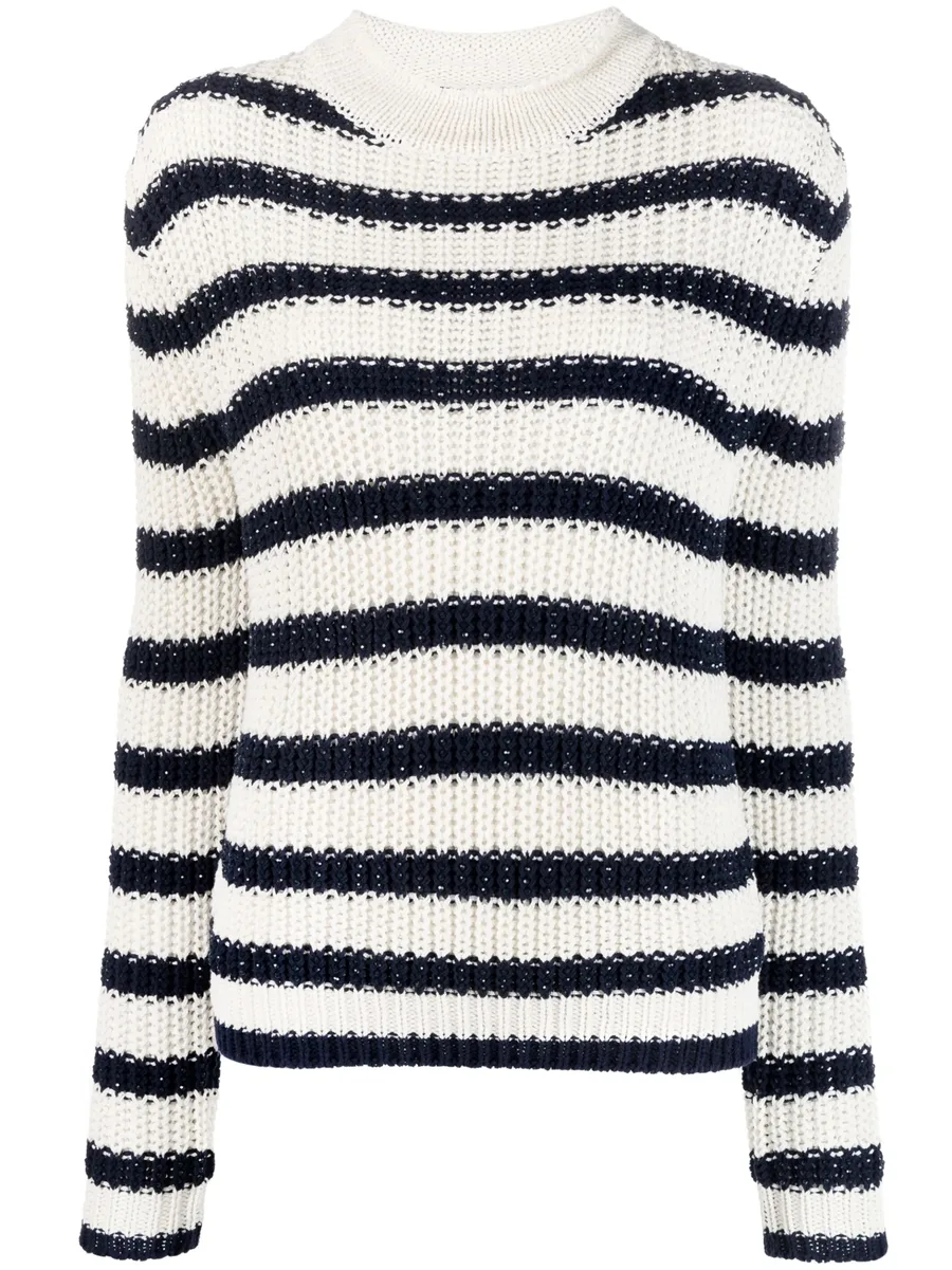 striped knitted jumper 2
