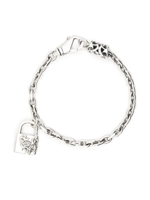 Arabesque padlock chain bracelet