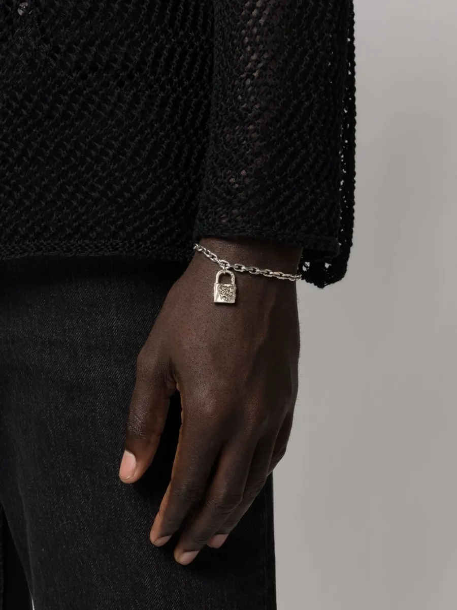 Arabesque padlock chain bracelet 4