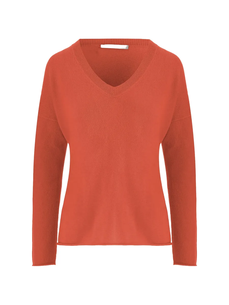 ribbed V-neck sweater 2