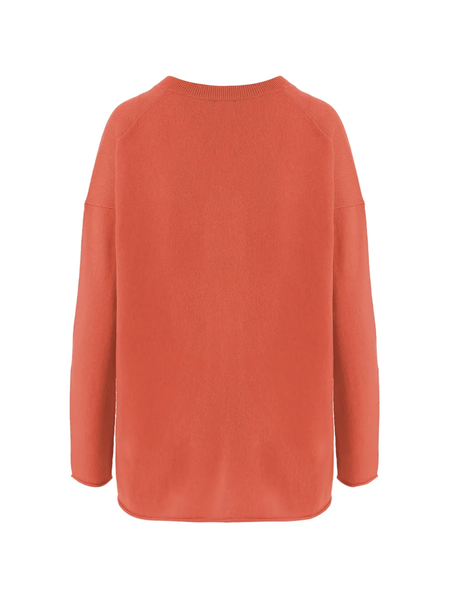 ribbed V-neck sweater 4