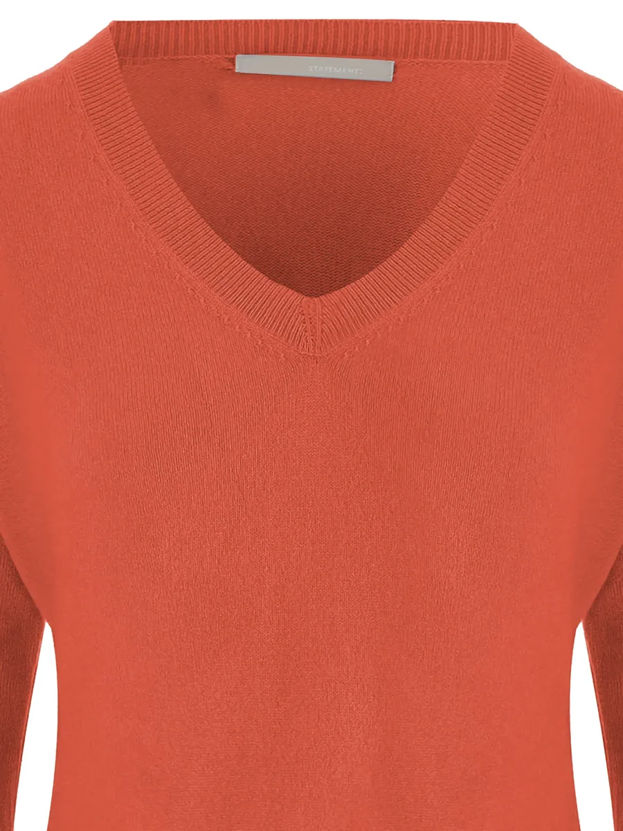 ribbed V-neck sweater 6