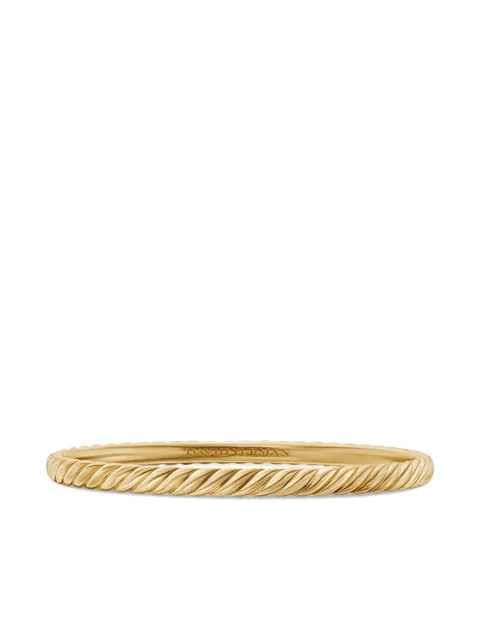браслет-бэнгл Sculpted Cable из желтого золота (4.6 мм)