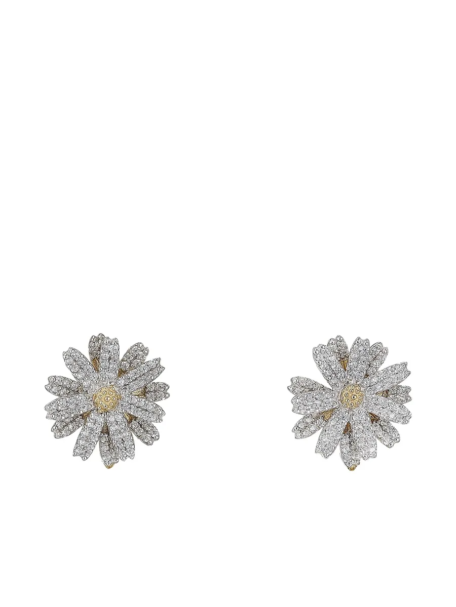 серьги Daisy Drop из желтого золота с цитрином 2